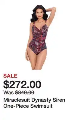 TSC Stores Miraclesuit Dynasty Siren One-Piece Swimsuit offer