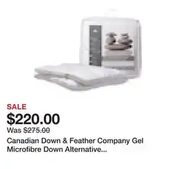 TSC Stores Canadian Down & Feather Company Gel Microfibre Down Alternative Poly Bed offer