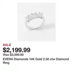 TSC Stores EVERA Diamonds 14K Gold 2.50 ctw Diamond Ring offer