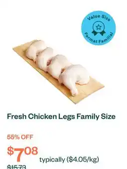 Voilà Fresh Chicken Legs Family Size offer