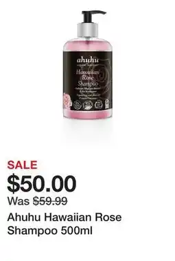 TSC Stores Ahuhu Hawaiian Rose Shampoo 500ml offer