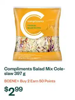 Voilà Compliments Salad Mix Coleslaw 397 g offer