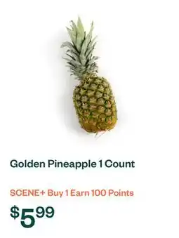 Voilà Golden Pineapple 1 Count offer