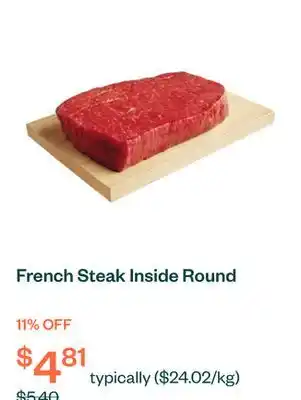 Voilà French Steak Inside Round offer