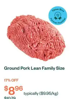 Voilà Ground Pork Lean Family Size offer