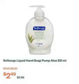 Voilà Softsoap Liquid Hand Soap Pump Aloe 221 ml offer