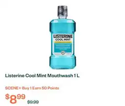 Voilà Listerine Cool Mint Mouthwash 1 L offer