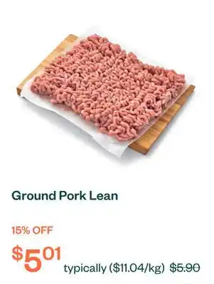 Voilà Ground Pork Lean offer