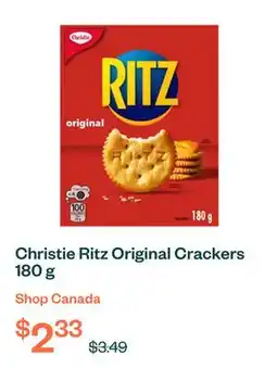 Voilà Christie Ritz Original Crackers 180 g offer