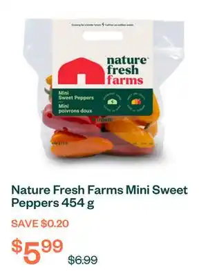 Voilà Nature Fresh Farms Mini Sweet Peppers 454 g offer