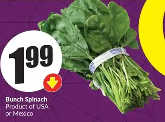 FreshCo Bunch Spinach offer