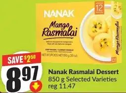 FreshCo Nanak Rasmalai Dessert Selected Varieties reg 11.47 offer