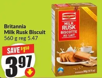 FreshCo Britannia Milk Rusk Biscuit offer