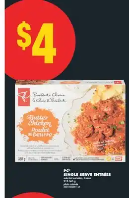 No Frills PC SINGLE SERVE ENTRÉES 212 offer