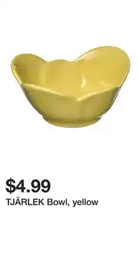 IKEA TJÄRLEK Bowl, yellow offer