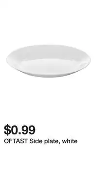 IKEA OFTAST Side plate, white offer