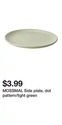 IKEA MOSSMAL Side plate, dot pattern/light green offer