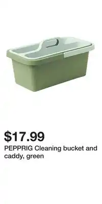 IKEA PEPPRIG Cleaning bucket and caddy, green offer