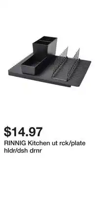 IKEA RINNIG Kitchen ut rck/plate hldr/dsh drnr offer