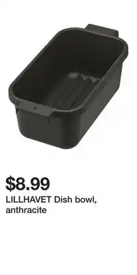 IKEA LILLHAVET Dish bowl, anthracite offer