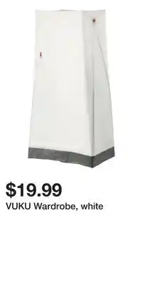 IKEA VUKU Wardrobe, white offer