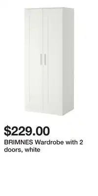 IKEA BRIMNES Wardrobe with 2 doors, white offer