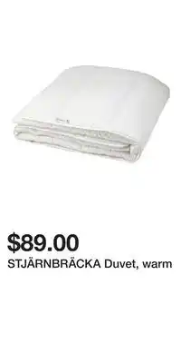 IKEA STJÄRNBRÄCKA Duvet, warm offer