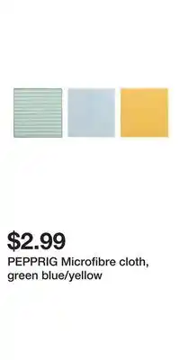 IKEA PEPPRIG Microfibre cloth, green blue/yellow offer