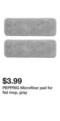 IKEA PEPPRIG Microfiber pad for flat mop, gray offer