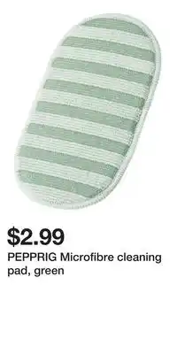 IKEA PEPPRIG Microfibre cleaning pad, green offer