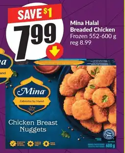 FreshCo Mina Halal Breaded Chicken Frozen offer