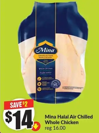 FreshCo Mina Halal Air Chilled Whole Chicken offer