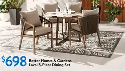 Walmart Better Homes & Gardens Laval 5-Piece Dining Set offer