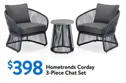 Walmart Hometrends Corday 3-Piece Chat Set offer