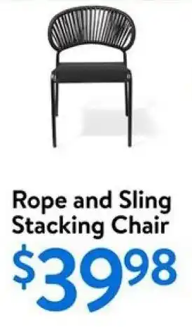 Walmart Rope and Sling Stacking Chair offer