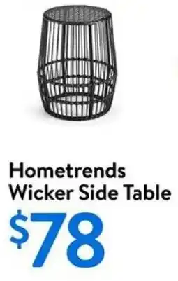 Walmart Hometrends Wicker Side Table offer