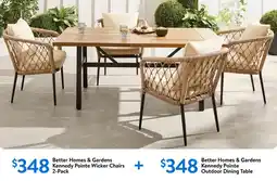 Walmart Better Homes & Gardens Kennedy Pointe Wicker Chairs 2-Pack offer