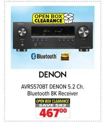 2001 Audio Video AVRS570BT DENON 5.2 Ch. Bluetooth 8K Receiver offer