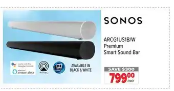 2001 Audio Video ARCG1US1B/W Premium Smart Sound Bar offer