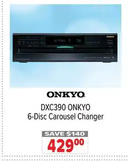 2001 Audio Video DXC390 ONKYO 6-Disc Carousel Changer offer