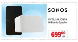 2001 Audio Video FIVE1US1B SONOS Hi-Fidelity Speaker offer