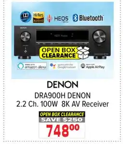 2001 Audio Video DRA900H 2.2 Ch. 100W 8K AV Receiver offer