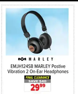 2001 Audio Video EMJH124SB Postive Vibration 2 On-Ear Headphones offer