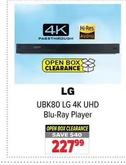 2001 Audio Video UBK80 4K UHD Blu-Ray Player offer