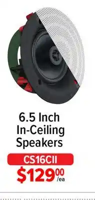 2001 Audio Video CS16CII 6.5 Inch In-Ceiling Speakers offer