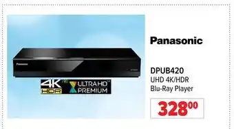 2001 Audio Video DPUB420 Panasonic UHD 4K/HDR Blu-Ray Player offer