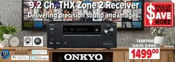 2001 Audio Video TXNR7100 Onkyo 9.2 Ch. THX Zone 2 Receiver offer