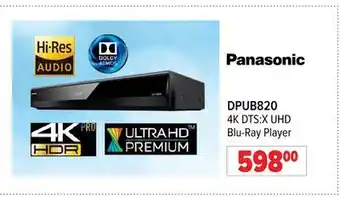 2001 Audio Video DPUB820 4K DTS:X UHD Blu-Ray Player offer