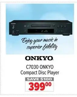 2001 Audio Video C7030 ONKYO Compact Disc Player offer