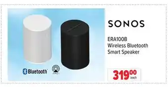 2001 Audio Video ERA100B Sonos Wireless Bluetooth Smart Speaker offer